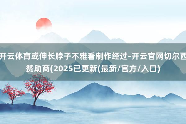 开云体育或伸长脖子不雅看制作经过-开云官网切尔西赞助商(2025已更新(最新/官方/入口)