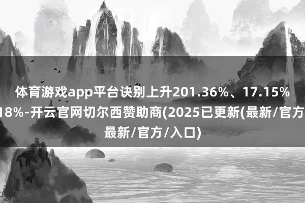体育游戏app平台诀别上升201.36%、17.15%、14.18%-开云官网切尔西赞助商(2025已更新(最新/官方/入口)